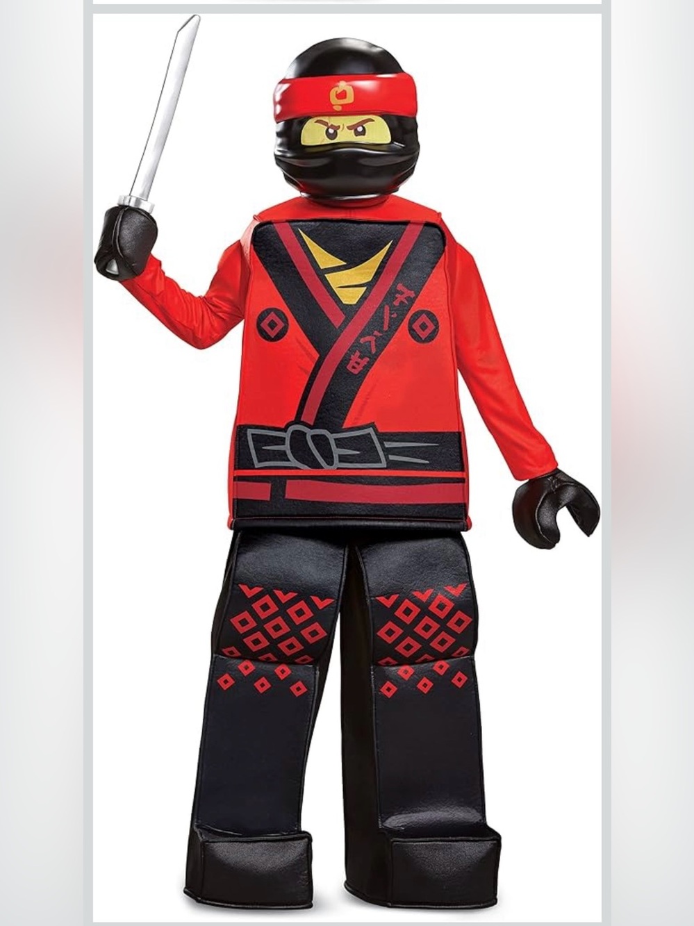 LEGO NINJAGO Kai Movie Costume Boys M 7-8 - Picture 3 of 16